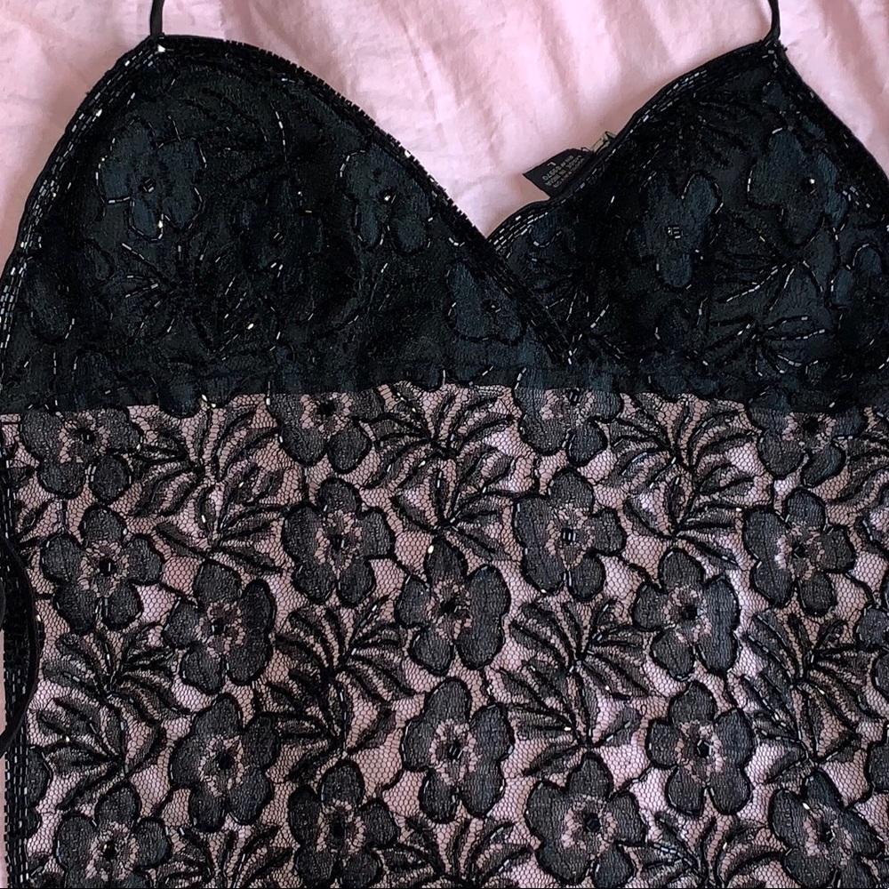 Tie back sequin top